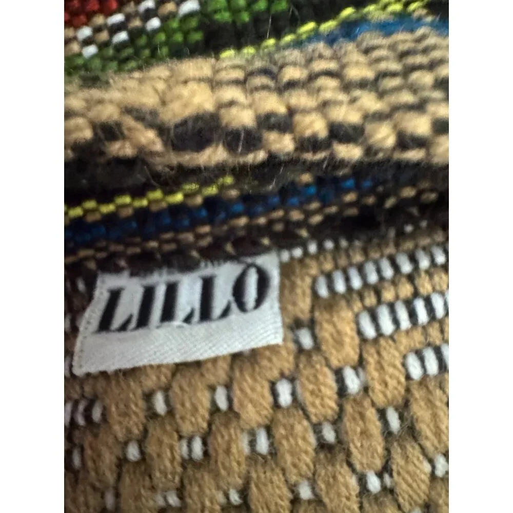 Lillo Mexican Poncho Style Shoulder Bag Colorful‎ Drug Rug Boho Surf Beach Tote